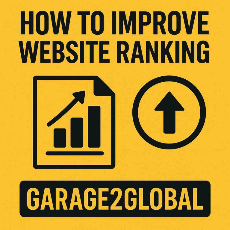 How to Improve Website Ranking with Garage2Global