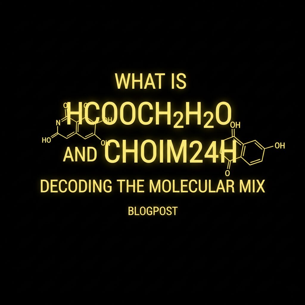 What Is Hcooch Ch2 H2o and Chóim24h Decoding the Molecular Mix in Chemistry and Digital Spaces